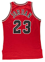 1995-1996 Michael Jordan Signed Chicago Bulls Pro-Cut Road Jersey with Full JSA LOA