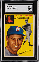 1954 Topps #250 Ted Williams SGC VG 3