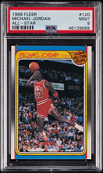 1988-1989 Fleer Basketball #120 Michael Jordan All-Star PSA MINT 9