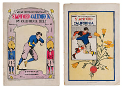 1906 & 1908 Stanford vs. California Football Program Pair