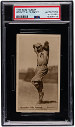 1914 T222 Fatima Player Cards Grover Alexander Rookie PSA Authentic-Altered