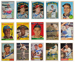 1957-1972 Topps Signed Collection (82) with Hall of Famers & Tougher Names