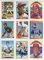 1970s-2000s Signed Card Collection (165) with (14) Hall of Famers & (2) Don Mattingly Rookies