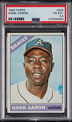 1966 Topps #500 Hank Aaron PSA VG-EX+ 4.5