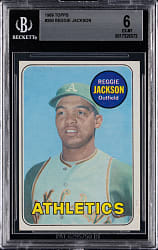 1969 Topps #260 Reggie Jackson Rookie BVG EX-MT 6