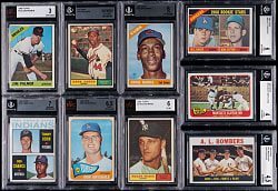 1961-1966 Topps Hall of Fame & Star BVG Graded Collection (17) with (3) Hall of Fame Rookies & (2) Mickey Mantle