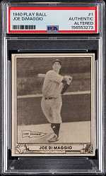 1940 Play Ball #1 Joe DiMaggio PSA Authentic-Altered