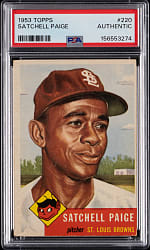 1953 Topps #220 Satchel Paige PSA Authentic