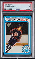 1979-1980 Topps Hockey #17 Wayne Gretzky Rookie PSA NM 7