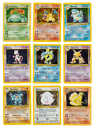 1999 Pokémon Base Set Complete Set (100) Plus (2) Shadowless Holographics