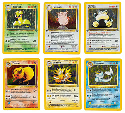1999 Pokémon Jungle Complete Set (64) Including Three 1st Edition Holographics