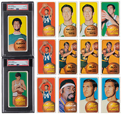 1970-1971 Topps Basketball Collection (275+) with Near Complete Set (171/175) Including PSA EX 5 Pete Maravich Rookie & PSA EX-MT 6 Kareem Abdul-Jabbar