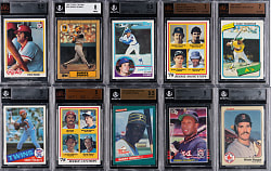 1978-1987 Hall of Fame & Rookie BGS/BVG Graded Collection (46)