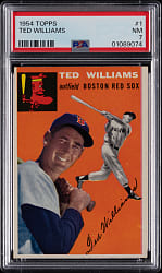 1954 Topps #1 Ted Williams PSA NM 7