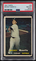 1957 Topps #95 Mickey Mantle PSA NM-MT 8 (oc)