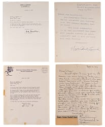 1940s-1980s "Most Thrilling Experience" Signed Letters (16) with (8) Hall of Famers