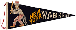 Extremely Rare 1950s New York Yankees Three-Dimensional Pennant