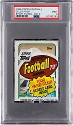 1988 Topps Football Unopened Wax Pack PSA MINT 9 - Steve Young Back