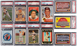 1953-1960 Topps & Fleer PSA Graded Collection (23) with Brooklyn Dodgers