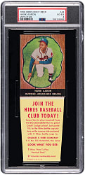 1958 Hires Root Beer #44 Hank Aaron with Tab PSA VG-EX 4