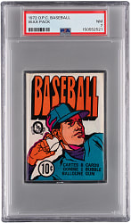 1972 O-Pee-Chee Unopened Wax Pack PSA NM 7