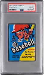 1971 O-Pee-Chee Unopened Wax Pack PSA NM-MT 8