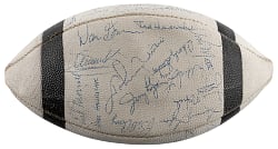 1969 Baltimore Colts Team-Signed Spalding Johnny Unitas Signature Model Football - (33) Signatures with Unitas, Mackey & Rookie Year Hendricks - PSA LOA