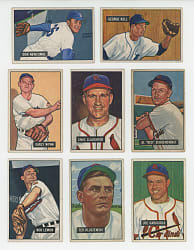 1951 Bowman Collection (182) with Starter Set (133), (41) High Numbers & Several Hall of Famers/Stars