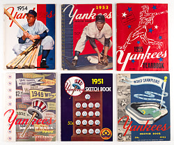 1950-1957 New York Yankees Yearbook Complete Consecutive Run of First (8) Editions