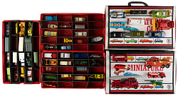 1960s-2000s Matchbox/Hot Wheels/Other Scale Model Vehicle Collection (180+) with (5) Carrying Cases