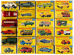 1961-1969 Matchbox Vehicle Balance of Collection Bundle (24) in Original Factory Boxes