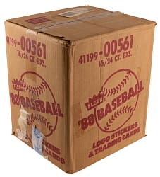 1988 Fleer Sealed Cello Case (16 Boxes, 24 Count Each) - BBCE