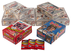 1983-1991 Multi-Sport Complete Set (24) & Wax Box (55) Collection with (5) 1991 Upper Deck Baseball Wax Boxes