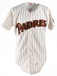 1985 Graig Nettles San Diego Padres Game-Used Home Pinstripe Jersey with "RAK" Patch & Phil Wood LOA