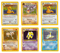 1999-2003 Pokémon Collection (21) with Tougher Examples Including (12) Fossil Holofoils