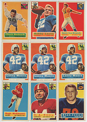 1956 Topps Football Collection (115) with Various Hall of Famers Including (3) #60 Lenny Moore Rookie