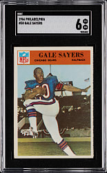 1966 Philadelphia Football #38 Gale Sayers Rookie SGC EX/NM 6