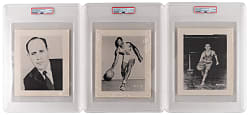 1958-1959 W851 Boston Celtics Team Issue Photo Pack Complete Set (12) with PSA Graded Auerbach, Cousy & Russell