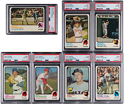 1973 Topps Hall of Fame PSA Graded Collection (7) with Nolan Ryan & Tom Seaver