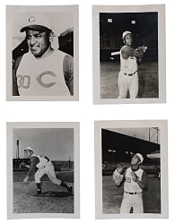 Rare 1959 Cincinnati Reds Official Team Issue Photographs (11) with Frank Robinson & Early Vada Pinson