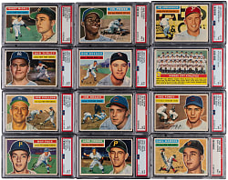 1956 Topps PSA NM 7 Graded Collection (20)