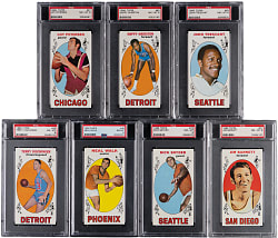1969-1970 Topps Basketball PSA NM-MT 8 Graded Group (7)