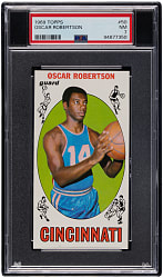 1969-1970 Topps Basketball #50 Oscar Robertson PSA NM 7