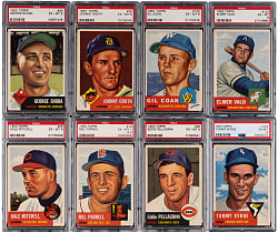 1953 Topps PSA EX-MT 6 or EX+ 6.5 Graded Collection (14)