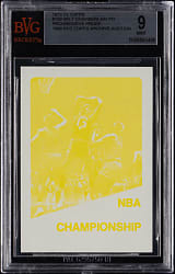 1972-1973 Topps Basketball #159 Wilt Chamberlain NBA Championship Progressive Proof BVG MINT 9