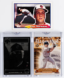 1986-2000 Cal Ripken Jr. Topps Vault Proof Trio