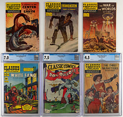 1944-1971 Classic Comics/Illustrated (8) Issues with (4) CGC Graded