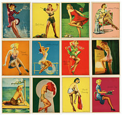 1944 R59 Gum Inc. American Beauties High-Grade Complete Set (24)