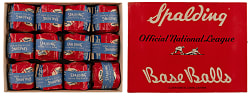 Circa 1950s Spalding Official Pioneer League Baseball Dozen in Original Box & Individual Bags- Clean!
