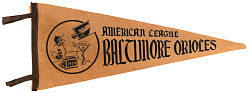 1954 Baltimore Orioles Inaugural Season Pennant - Extremely Rare